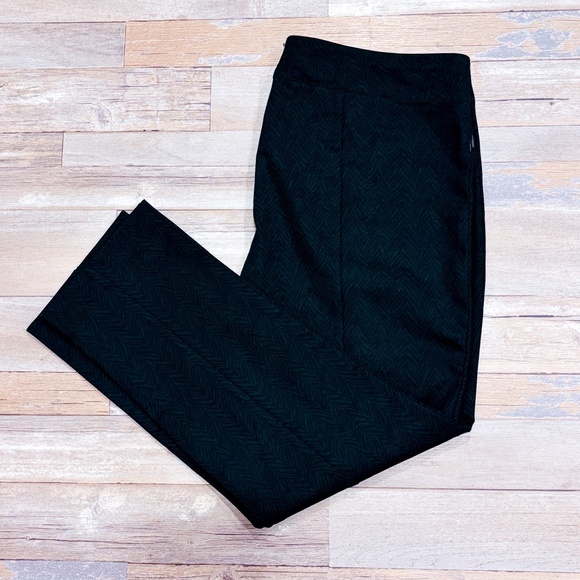 MELANIE LYNE Green and black animal print stretch pants - Picture 5 of 8